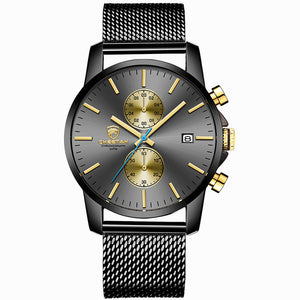 Sleek Quartz Business Analog Chronograph Watch