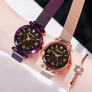 Luxury Fashion Women's Magnetic Starry Sky Quartz Watch