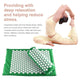 Yoga Mat Acupressure Relieve Stress Back Body Pain w/ Pillow + Free Bag