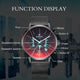 Gradient Bright Glass Luxury Chronograph Wrist Watch