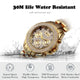 Elegant Fashion Jeweled Women Luxury Watch 18k Gold