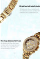 Elegant Fashion Jeweled Women Luxury Watch 18k Gold