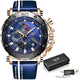 Lige Relogio Masculino Chronograph Watch