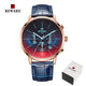 Gradient Bright Glass Luxury Chronograph Wrist Watch