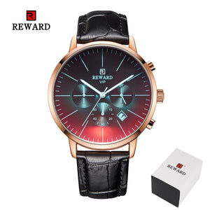 Gradient Bright Glass Luxury Chronograph Wrist Watch