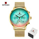 Gradient Bright Glass Luxury Chronograph Wrist Watch