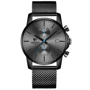 Sleek Quartz Business Analog Chronograph Watch