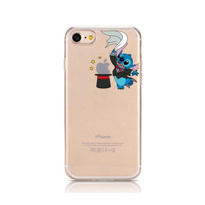 Cartoon Phone Case for iPhone (Stitch) (5S, SE, 6, 6S, 7, 8, X, XR, XS, 11, 11 Pro--all variants)