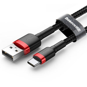 Braided USB Type C Quick Charge 3.0 Cable (Various Lengths)