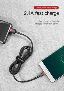 Braided Micro USB Cable 2.4A Fast Charging (Various Lengths)