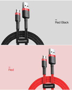 Braided Micro USB Cable 2.4A Fast Charging (Various Lengths)