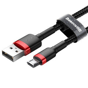 Braided Micro USB Cable 2.4A Fast Charging (Various Lengths)