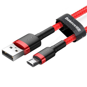 Braided Micro USB Cable 2.4A Fast Charging (Various Lengths)