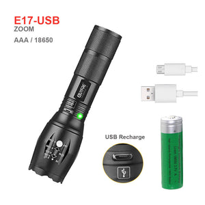 Powerful Rechargeable XM-L T6 LED 3800lm Torch Light