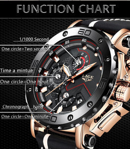 Lige Relogio Masculino Chronograph Watch