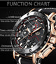 Lige Relogio Masculino Chronograph Watch