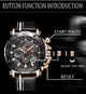 Lige Relogio Masculino Chronograph Watch