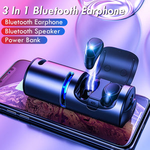 3 In 1 Earbuds, Charging Case & Speaker