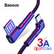 Braided USB 90 Degree Type C Charging/Data Transfer Cable (Various Lengths)