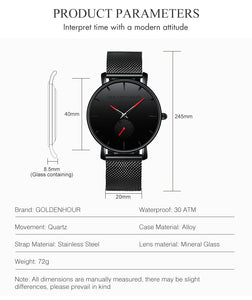 Goldenhour Minimalistic Casual Quartz Fashion Watch