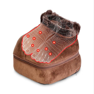 2 IN 1 Electric Heated Foot Warmer and Massager