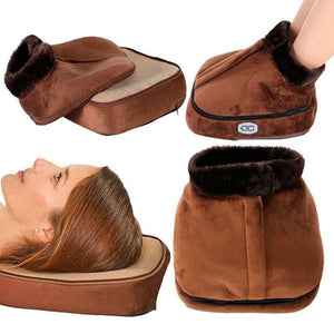 2 IN 1 Electric Heated Foot Warmer and Massager