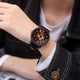 Fashion Watch w/ Wooden Accent Design