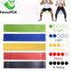 Yoga Resistance Rubber Bands 0.35mm-1.1mm (Pilates Sport Training Workout Elastic Bands)