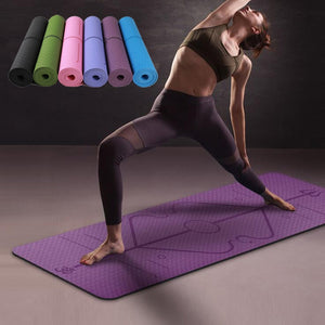 TPE Yoga Mat For Beginner Environmental Fitness