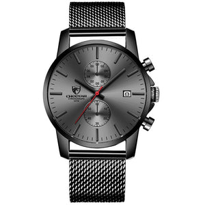 Sleek Quartz Business Analog Chronograph Watch