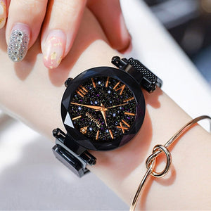 Luxury Fashion Women's Magnetic Starry Sky Quartz Watch